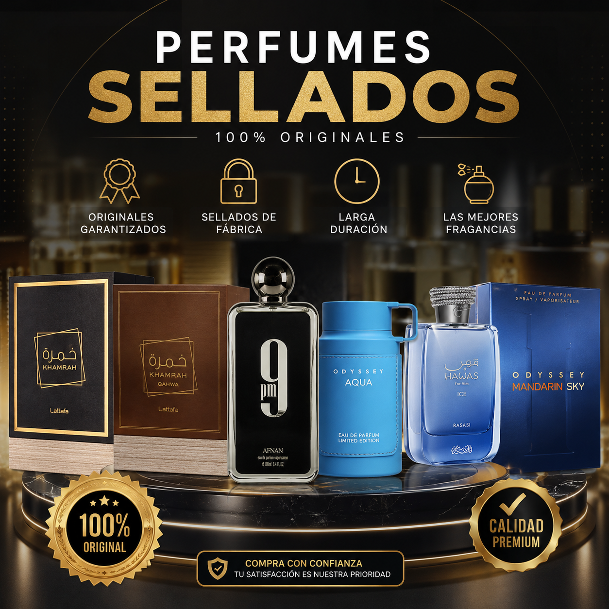 PERFUMES SELLADOS